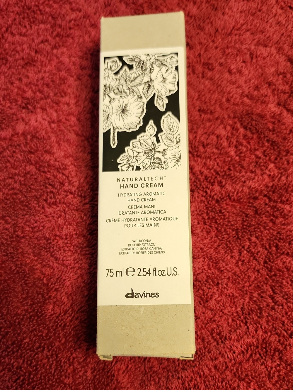 Davines Naturaltech Hand Cream Packaging — White, Black, Kraft Brown